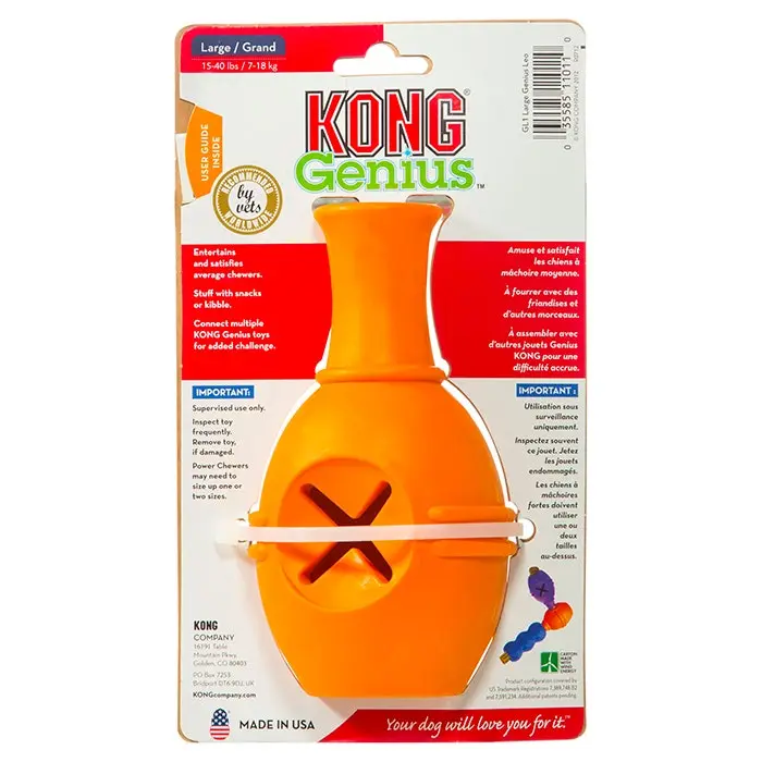 KONG Genius Leo Dog Toy Large 5 KONG Genius Leo Dog Toy Large - Image 3