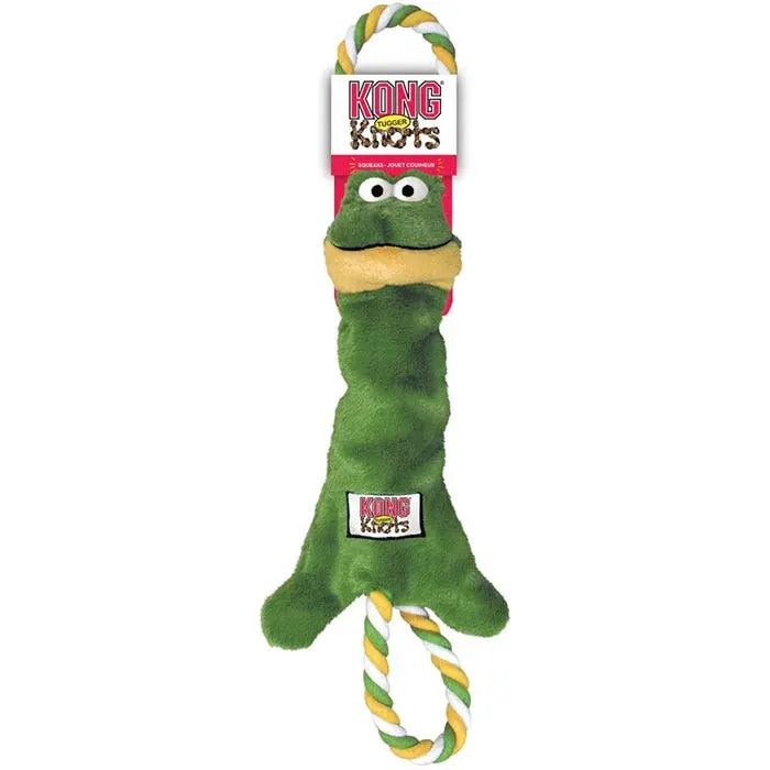 Kong Tugger Knots Frog Dog Toy M-L 5 Kong Tugger Knots Frog Dog Toy M-L - Image 3
