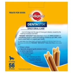 Pedigree Dentastix Medium Dog Treat - 56 Sticks -Dog food Sales Shop 125205 PEDIGREE DentaStix Dental Chew 56 Sticks Box 02 3
