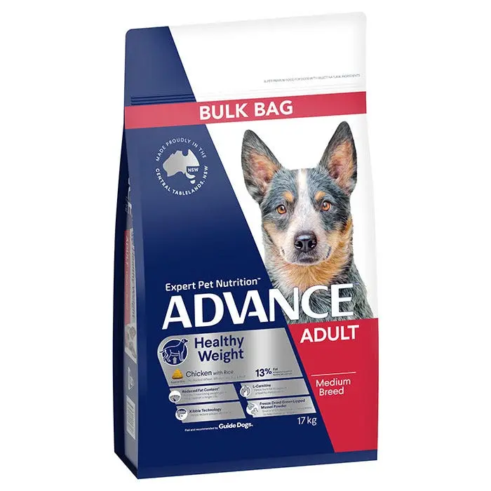 ADVANCEAdult Healthy Weight Medium Breed Dry Dog Food Chicken With Rice 17kg 4 ADVANCEAdult Healthy Weight Medium Breed Dry Dog Food Chicken With Rice 17kg - Image 2