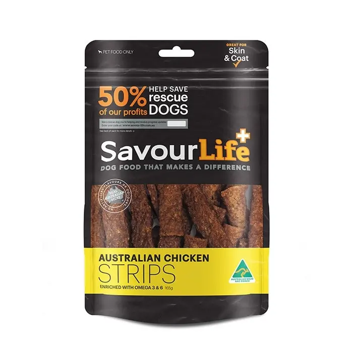 Savourlife Australian Chicken Strips Dog Treat 165g 3 Savourlife Australian Chicken Strips Dog Treat 165g