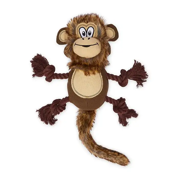 Mix Or Match 30 Plush Monkey Long Tail Dog Toy Multi 49cm