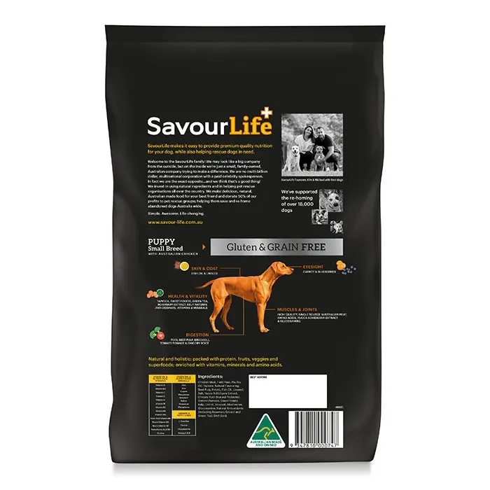 SavourLife Grain Free Small Breed Puppy Dog Food 2.5kg 4 SavourLife Grain Free Small Breed Puppy Dog Food 2.5kg - Image 2