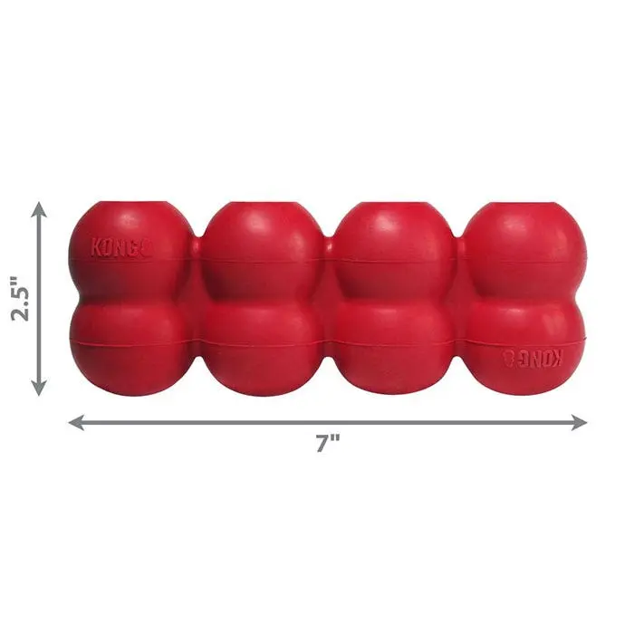 KONG Goodie Ribbon Dog Toy Red M 4 KONG Goodie Ribbon Dog Toy Red M - Image 2