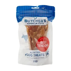 Butcher's Superior Cuts Beef Tendon Small Dog Treat 5 Pack