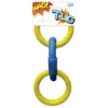 WAG Diamond Grip 3 Ring Tug With Rope Dog Toy Yellow 29cm -Dog food Sales Shop 140571 Leaps Bounds Diam Grip 3Ring Tug wRope Dog Toy Yllw 29cm PL 7277 2140571 Leaps Bounds Diam Grip 3Ring Tug wRope Dog Toy Yllw 29cm PL 7277 2