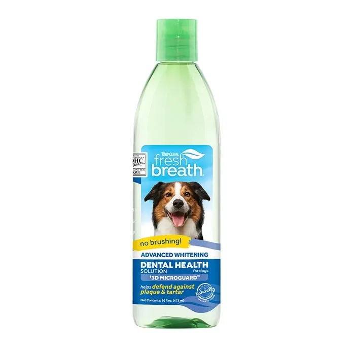 Tropiclean Fresh Breath Whitening Dog Water Additive 473ml 3 Tropiclean Fresh Breath Whitening Dog Water Additive 473ml