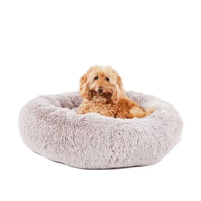 All Day Snuggle Ball Dog Bed Latte Med 70x20cm 2 All Day Snuggle Ball Dog Bed Latte Med 70x20cm