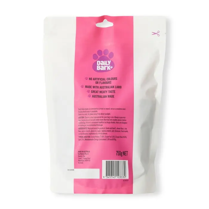 Daily Bark Lamb Dog Meaty Strips 750g 4 Daily Bark Lamb Dog Meaty Strips 750g - Image 2