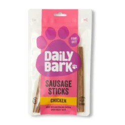 Daily Bark Chicken Sausage Stick Dog Treat 6Pack