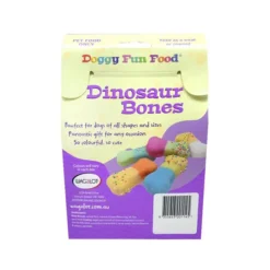 Wagalot Doggy Fun Food Dinosaur Bones Box Dog Treat 240g -Dog food Sales Shop 142918 DFF DB back