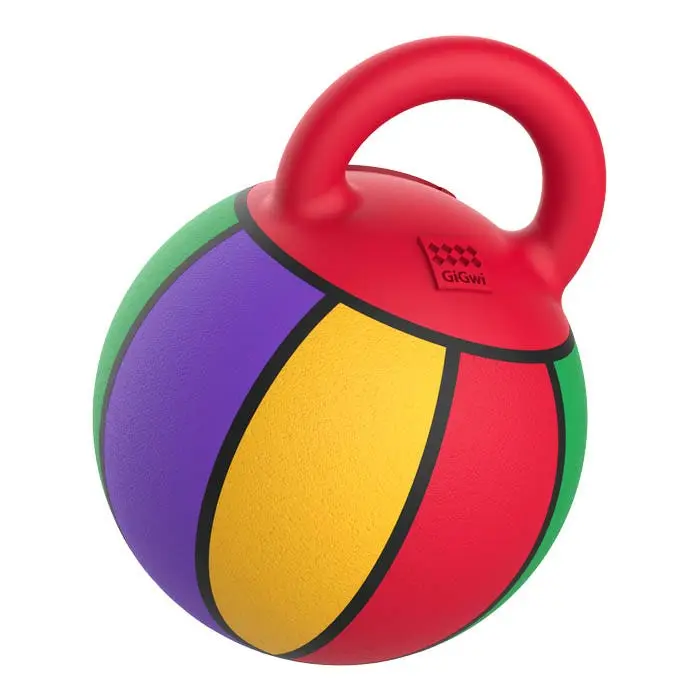 GiGwi Jumball Basketball Dog Toy Multi Colour Small 5 GiGwi Jumball Basketball Dog Toy Multi Colour Small - Image 3