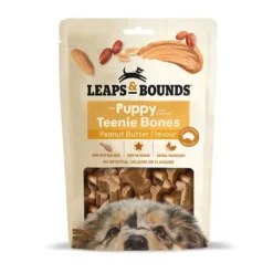 Leaps & Bounds Peanut Butter Flavour Puppy Teenie Bones 200g