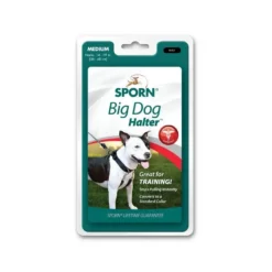 Sporn Head Halter Dog Collar Black Large