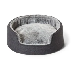 Snooza Buddy Bed Chinchilla Dog Basket Grey