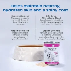 Nectar Of The Dogs Skin + Coat Dog Soluble Powder 150g -Dog food Sales Shop 144127 Skin Coat06 Product Shot