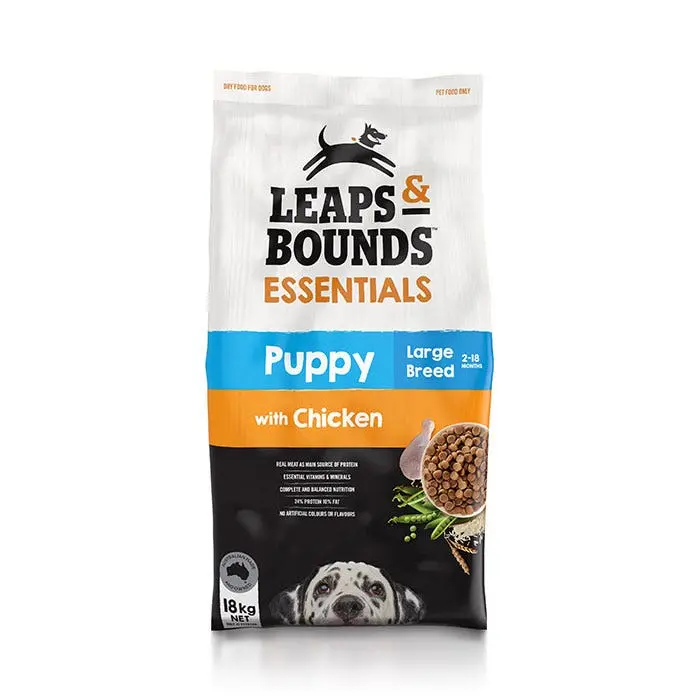 Leaps & Bounds Chicken Large Breed Puppy Food 18kg 3 Leaps & Bounds Chicken Large Breed Puppy Food 18kg