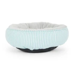 All Day Stripe Round Dog Basket Mint 60x50x190cm -Dog food Sales Shop 144238 Dog Bedding All Day Stripe Round Dog Basket Mint S 60x50x190cm 3