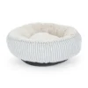 All Day Stripe Round Dog Basket Grey 60x50x190cm