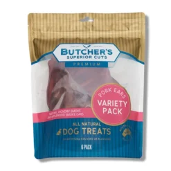Butcher's Superior Cuts Variety Pack Pork Ear Dog Treat 6pk