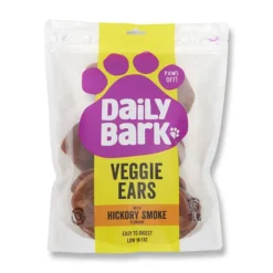 Daily Bark Veggie Ears Hickory Smoke Flavour Dog Treat