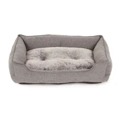 All Day Dover Dog Basket Grey