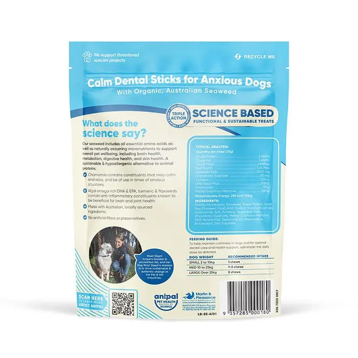 Anipal Calm Dental Sticks For Anxious Dogs Dog Treat 210g 4 Anipal Calm Dental Sticks For Anxious Dogs Dog Treat 210g - Image 2
