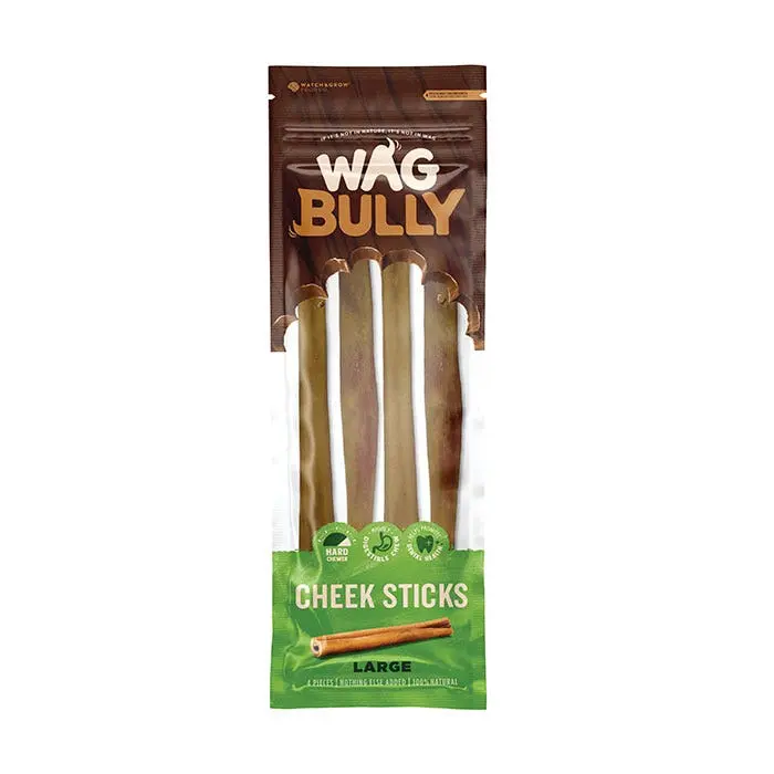Watch & Grow WAG Cheek Stick Dog Treat Large 3 Watch & Grow WAG Cheek Stick Dog Treat Large