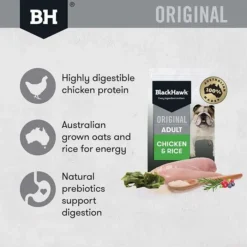 Black Hawk Chicken And Rice Adult Dog Food -Dog food Sales Shop 22157 127954 127958 501599 bh311 bh102 bh204 original adult chicken rice 04 eim tile 9 1