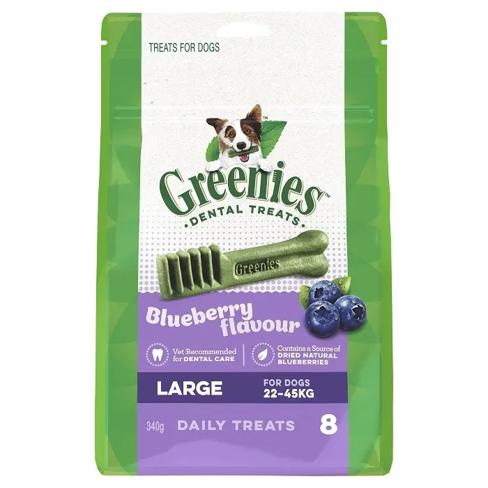 Greenies Blueberry 340g Large Dog Dental Treat 4 Greenies Blueberry 340g Large Dog Dental Treat - Image 2