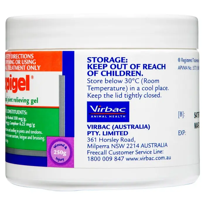 Virbac Rapigel Muscle And Joint Gel 250g 5 Virbac Rapigel Muscle And Joint Gel 250g - Image 3