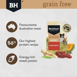 Black Hawk Grain Free Kangaroo Adult Dog Food -Dog food Sales Shop 24498 134257 134258 134259 grain free adult kangaroo digital shelf 01 google hero 3 1 1
