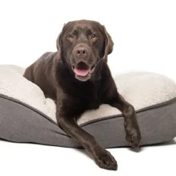 You & Me Naturals Rectangle Bismark Dog Cushion Charcoal Large