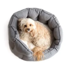 La Doggie Vita High Side Shell Dog Basket Grey Medium 7 La Doggie Vita High Side Shell Dog Basket Grey Medium -Dog food Sales Shop 27205 135549 1 n la doggie vita high side shell dog basket grey medium 3 1 1