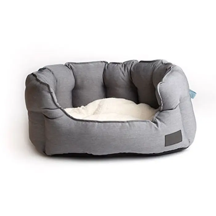 La Doggie Vita High Side Shell Dog Basket Grey Medium 3 La Doggie Vita High Side Shell Dog Basket Grey Medium