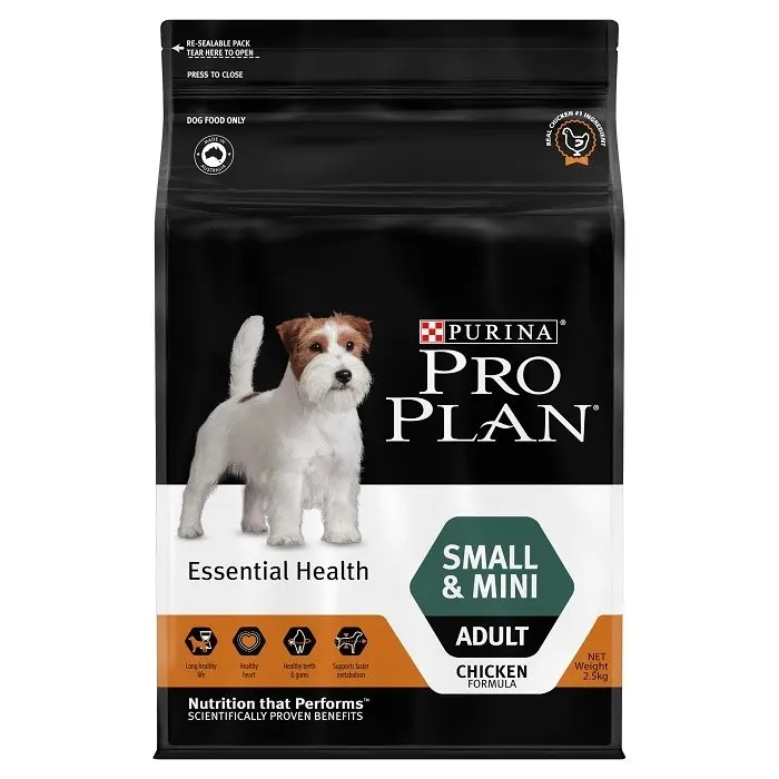 Pro Plan Small Mini Breed Essential Health Adult Dog Food 2.5kg
