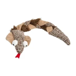 Mix Or Match 30 Plush Rattlesnake Dog Toy Brown 74cm