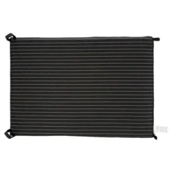 All Day Pinstripe Dog Bed Mat Black