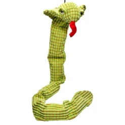 All Day Snake Green Cobra W Squeaker Dog Toy 1m