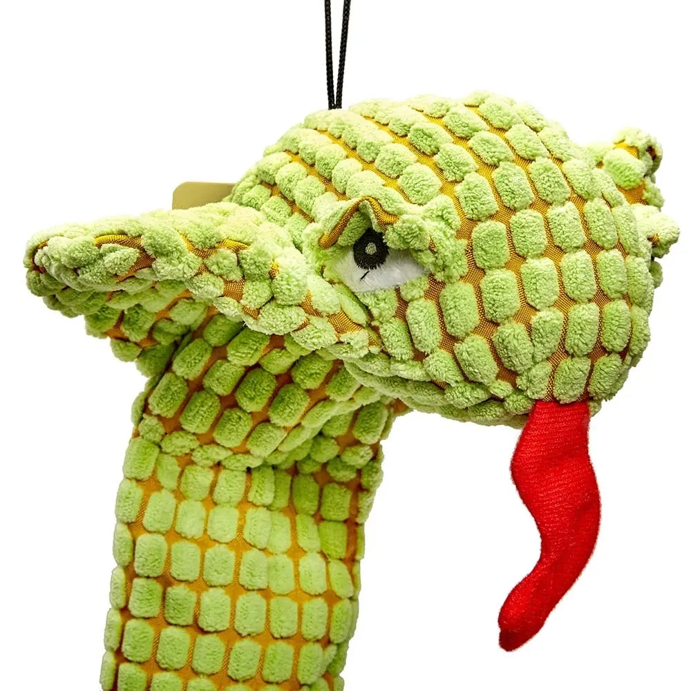All Day Snake Green Cobra W Squeaker Dog Toy 1m 4 All Day Snake Green Cobra W Squeaker Dog Toy 1m - Image 2