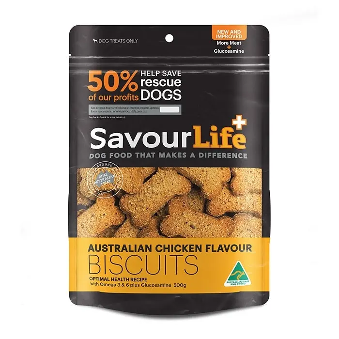 Savourlife Chicken Biscuit Dog Treat 500g 3 Savourlife Chicken Biscuit Dog Treat 500g