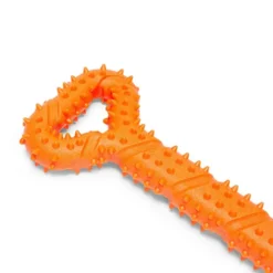 Mix Or Match 30 TPR Spiky Tug Double Handle Dog Toy Asst 14 Mix Or Match 30 TPR Spiky Tug Double Handle Dog Toy Asst -Dog food Sales Shop Dog 141552 MOM30 DT SPKY TUG DB HND ASST 4ASST 4