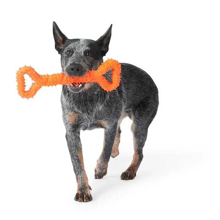 Mix Or Match 30 TPR Spiky Tug Double Handle Dog Toy Asst 3 Mix Or Match 30 TPR Spiky Tug Double Handle Dog Toy Asst