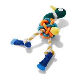 Mix Or Match 30 Bird With TPR Knot Body Dog Toy