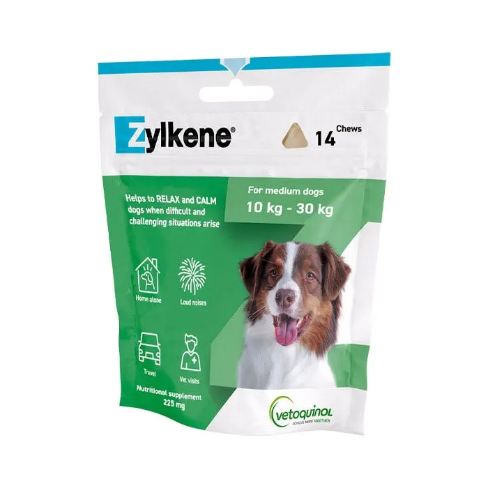 Zylkene Anxiety & Behaviour Dog Chews 225mg-14PK 3 Zylkene Anxiety & Behaviour Dog Chews 225mg-14PK