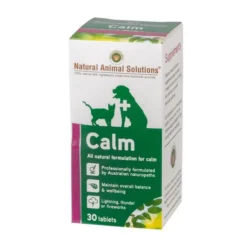 Natural Animal Solutions Calm 30s Dog Tablets 30PK -Dog food Sales Shop ILC 140012 NASM2016 Calm 30 tablets Bottle 2 4
