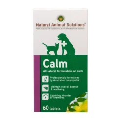 Natural Animal Solutions Calm 60s Dog Tablets 60Pack -Dog food Sales Shop ILC 144115 NASM2018 Calm 60 tablets 3 Bottle 2 1