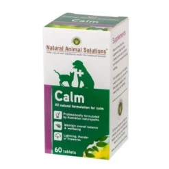 Natural Animal Solutions Calm 60s Dog Tablets 60Pack -Dog food Sales Shop ILC 144115 NASM2018 Calm 60 tablets 3 Bottle 2 5
