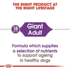 Royal Canin Giant Adult Dog Food 15kg -Dog food Sales Shop rc shn adultgiant cv eretailkit 1